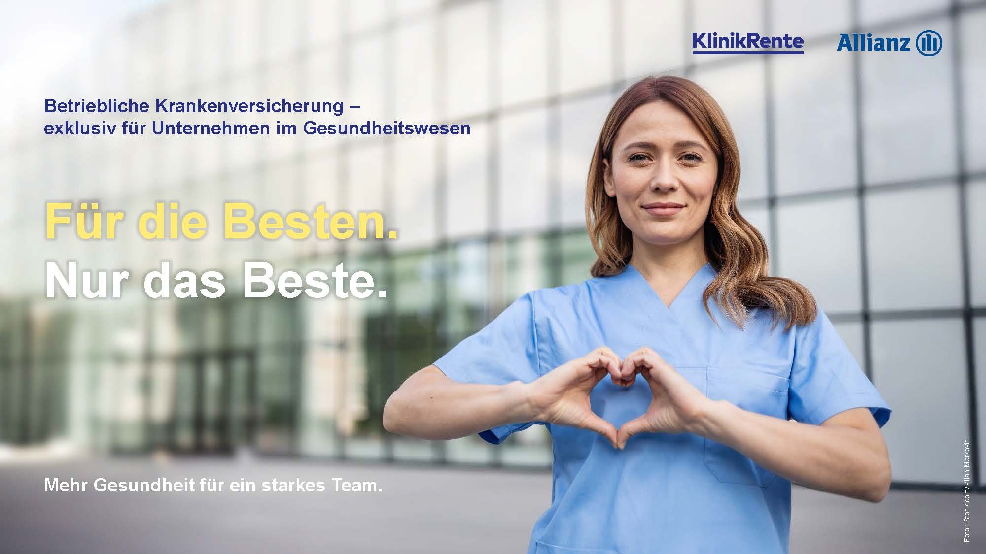 KlinikRente Und Allianz Starten Neue Betriebliche Krankenversicherung KlinikRente Und Allianz Starten Neue Betriebliche Krankenversicherung